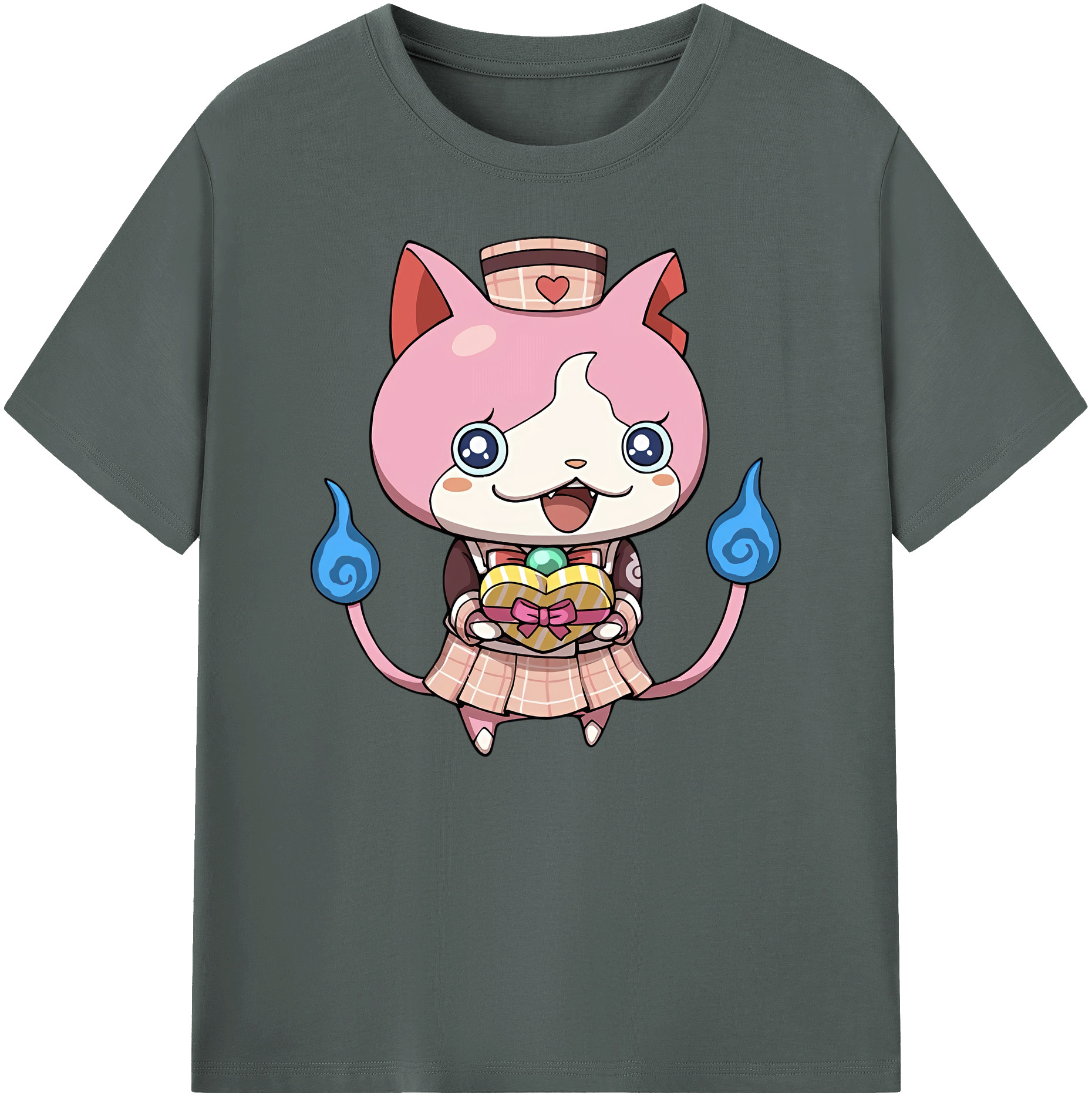 （画像用） 妖怪ウォッチ Yo-kai Watch 綿100％ メンズ半袖Tシャツ｜肌触りやわらか＆通気性